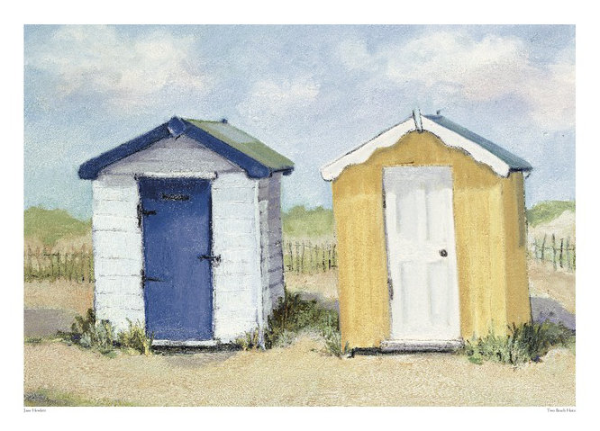 House of Hampton Wandbild Zwei Strandhütten | Wayfair.de